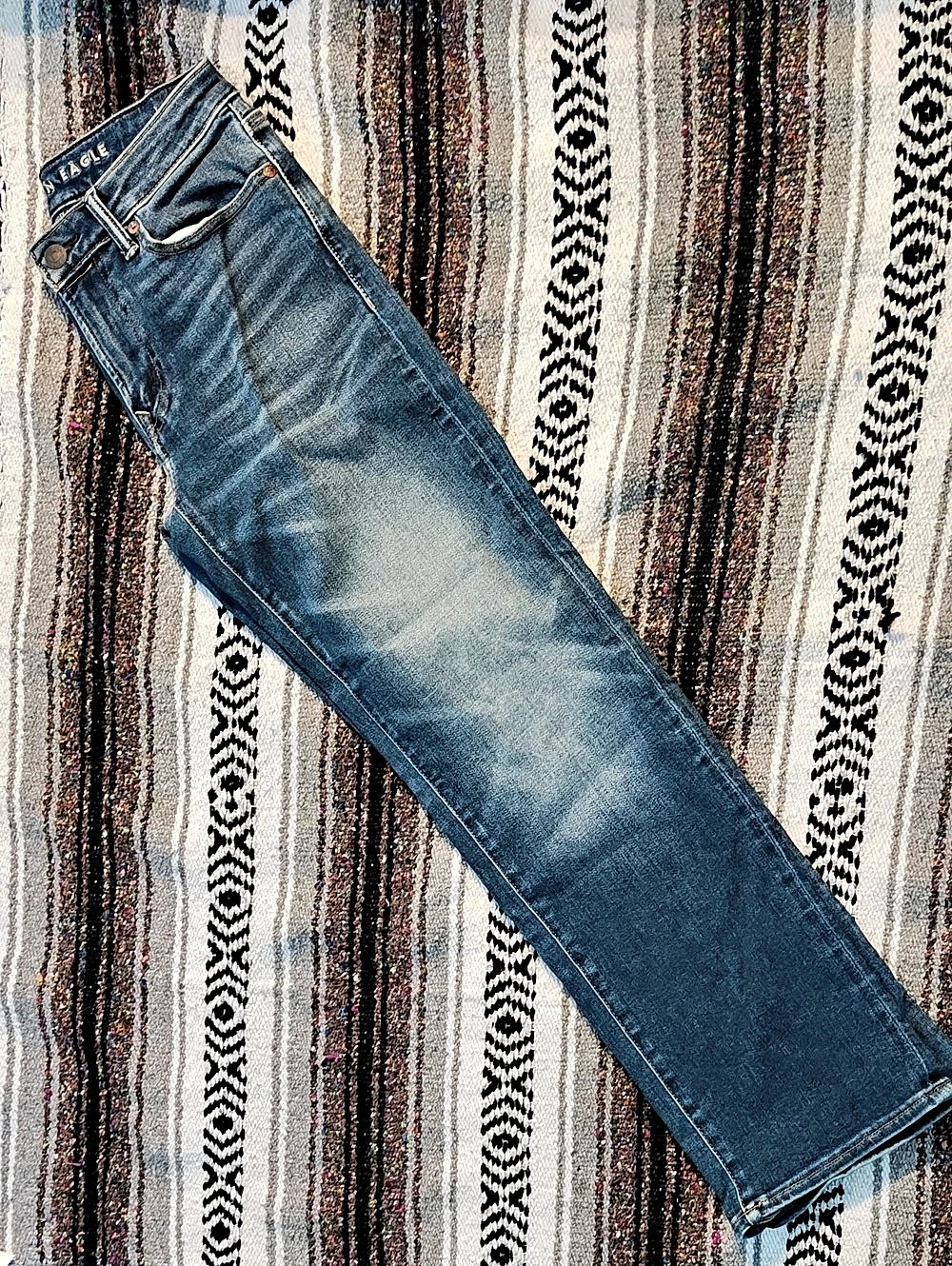 American Eagle AIRFLEX+ + Skinny Jeans Blue Waist 28 x 30